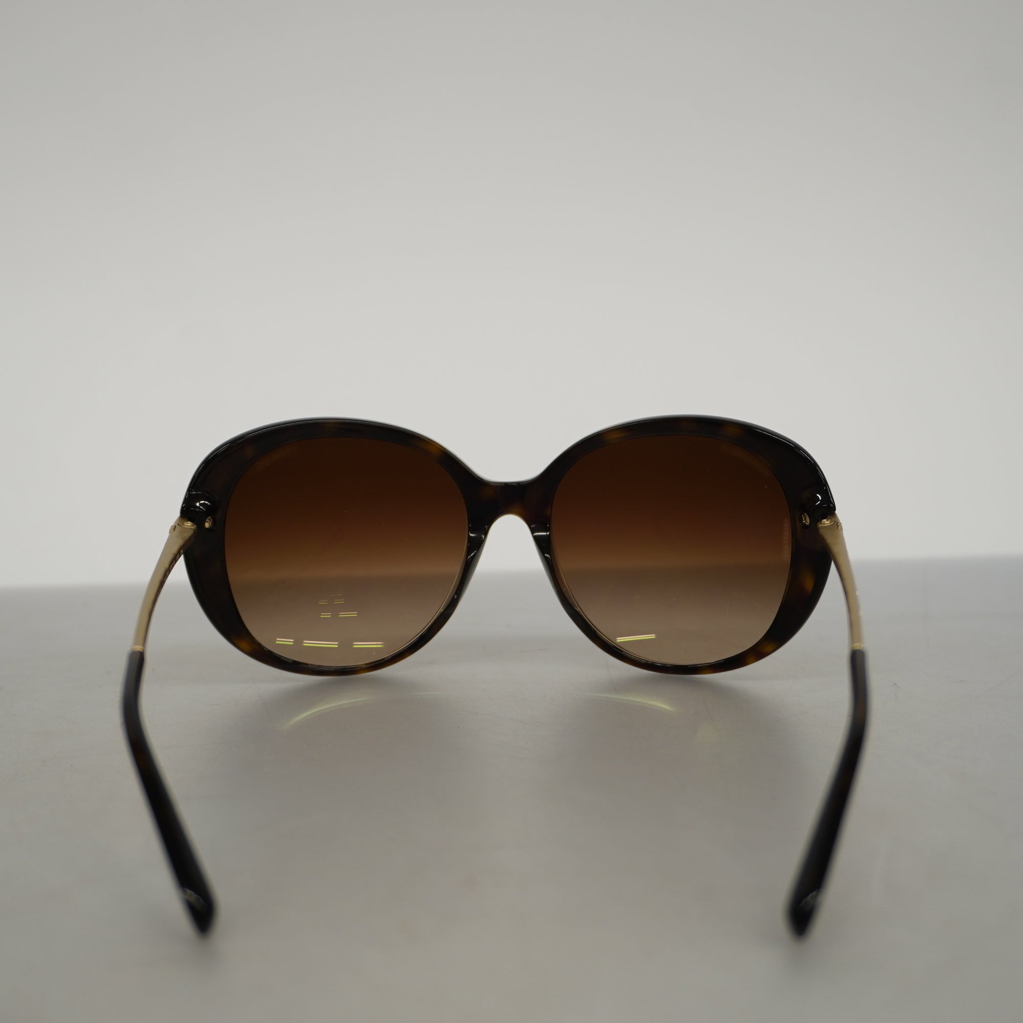 CHANEL Women's Sunglasses Brown Sunglasses gold hardware