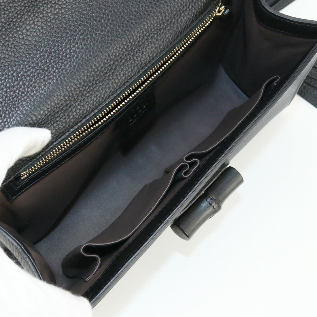 GUCCI Bamboo Chain Shoulder 387611 Bag Leather Women's