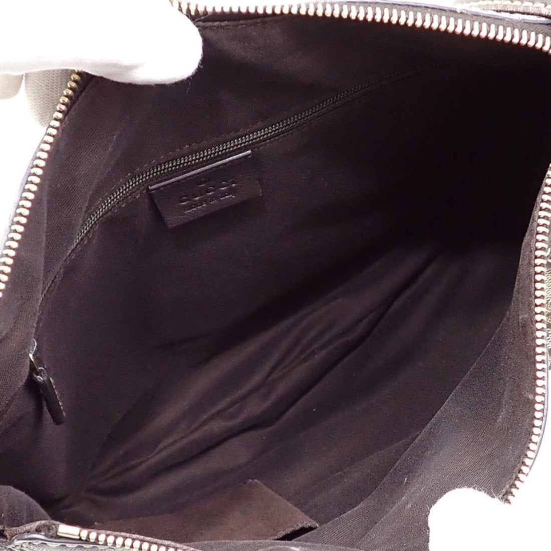 GUCCI Shoulder Bag Abbey Women's Beige Brown GG Canvas Leather 203257