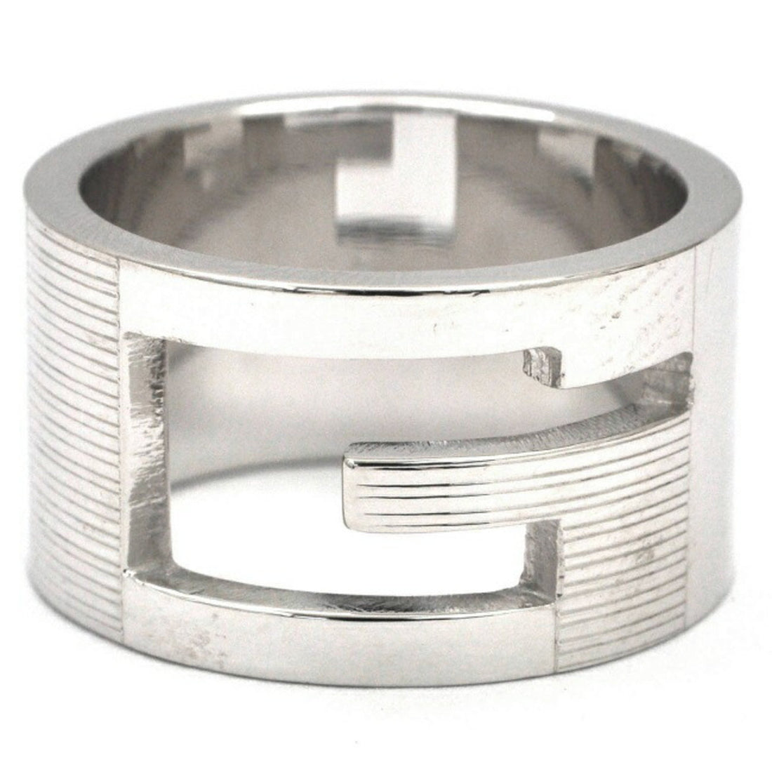 Gucci Ring Silver Branded Regular 032661-09840-8106 925 GUCCI Finished No. 14 # Band Men's Women's Unisex