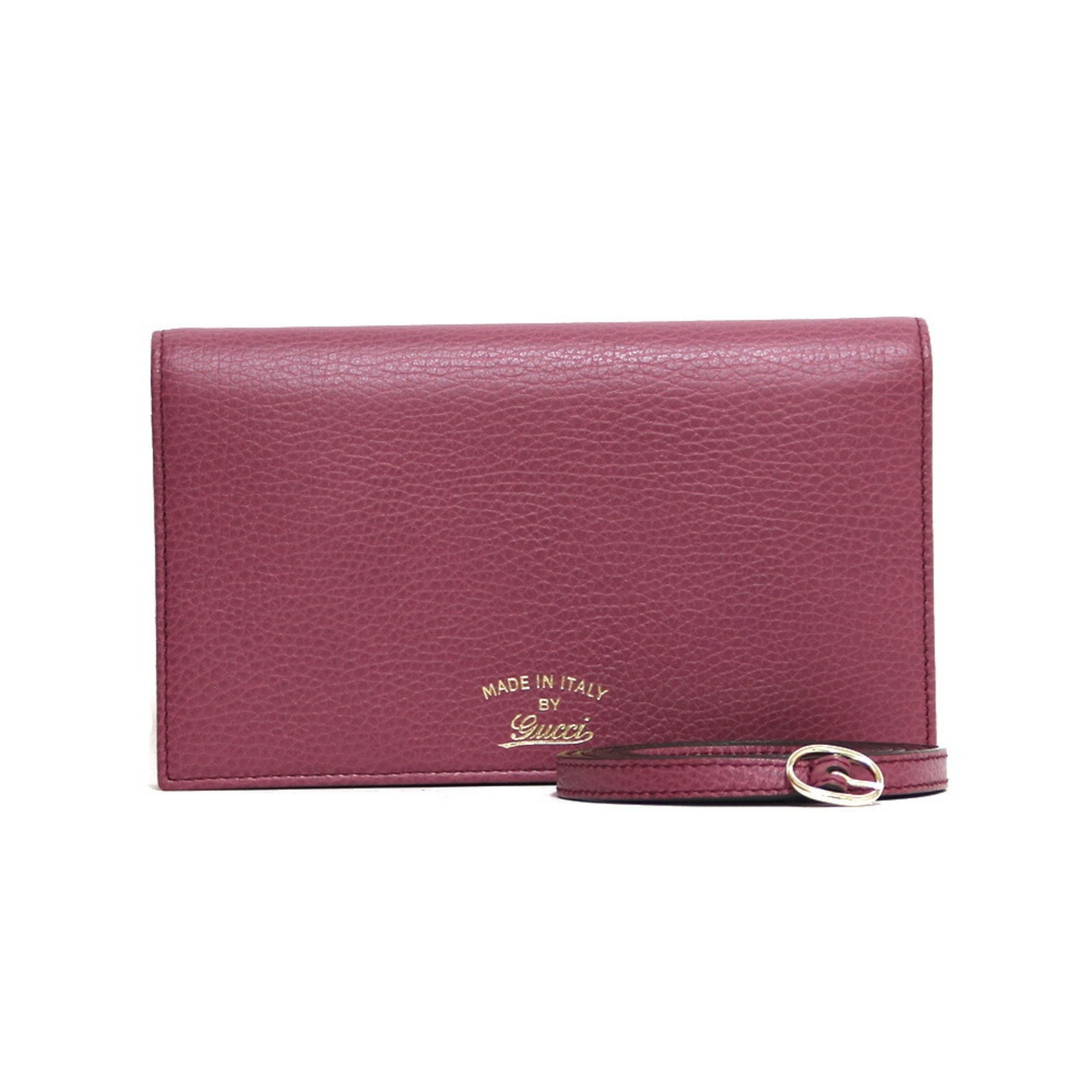 Gucci Shoulder Bag Swing Pochette Purple Ladies