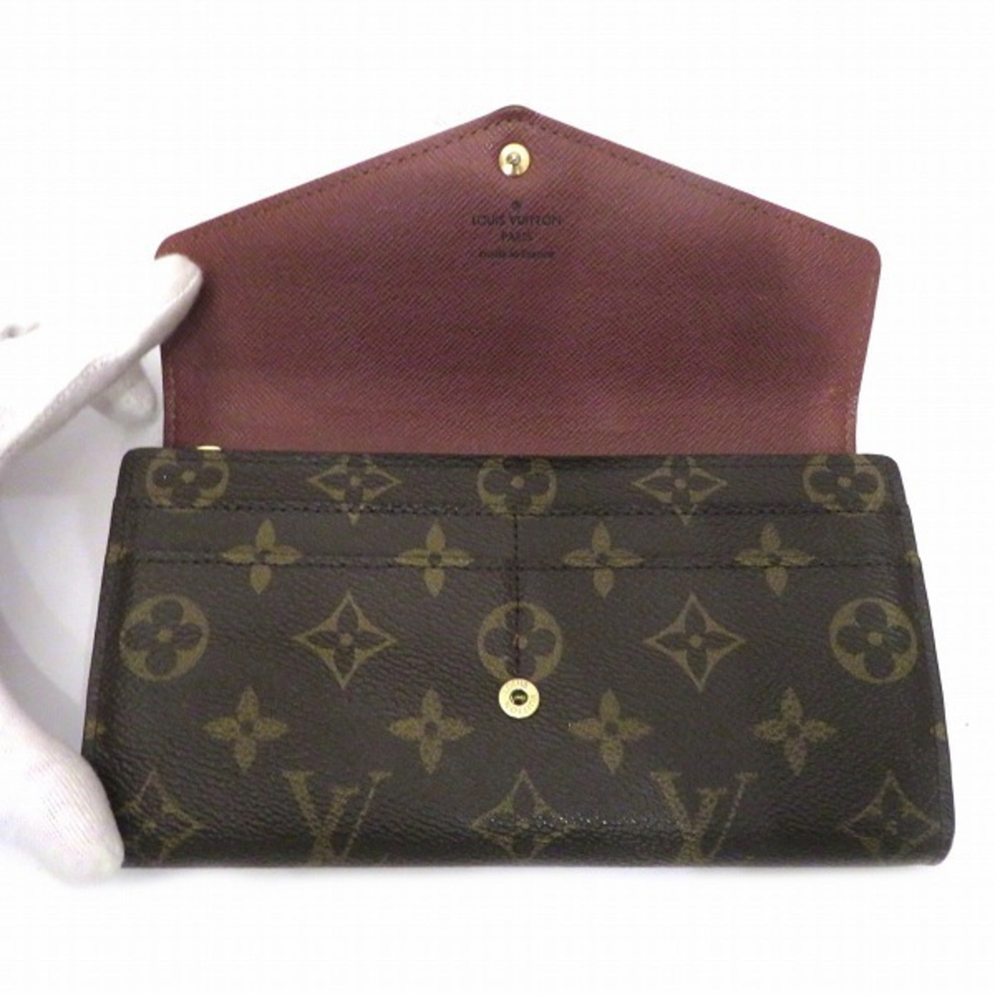 LOUIS VUITTON Monogram Portefeuille Sarah M60531 Wallet Long Unisex