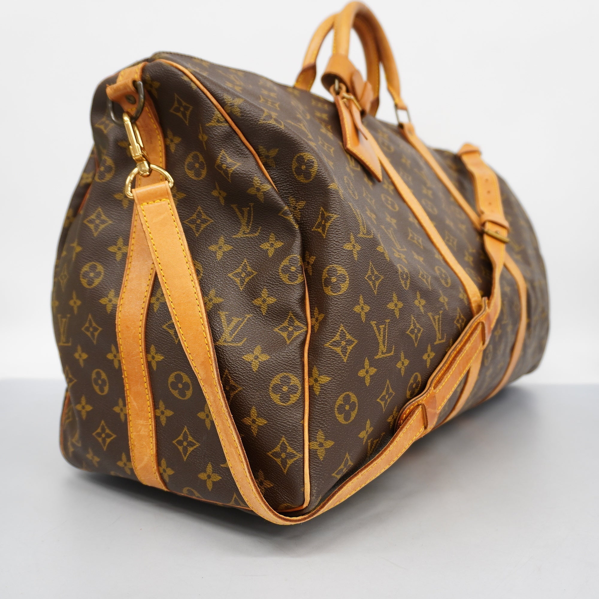 LOUIS VUITTONAuth Monogram Keepall Bandouliere 60 M41412 Boston Bag