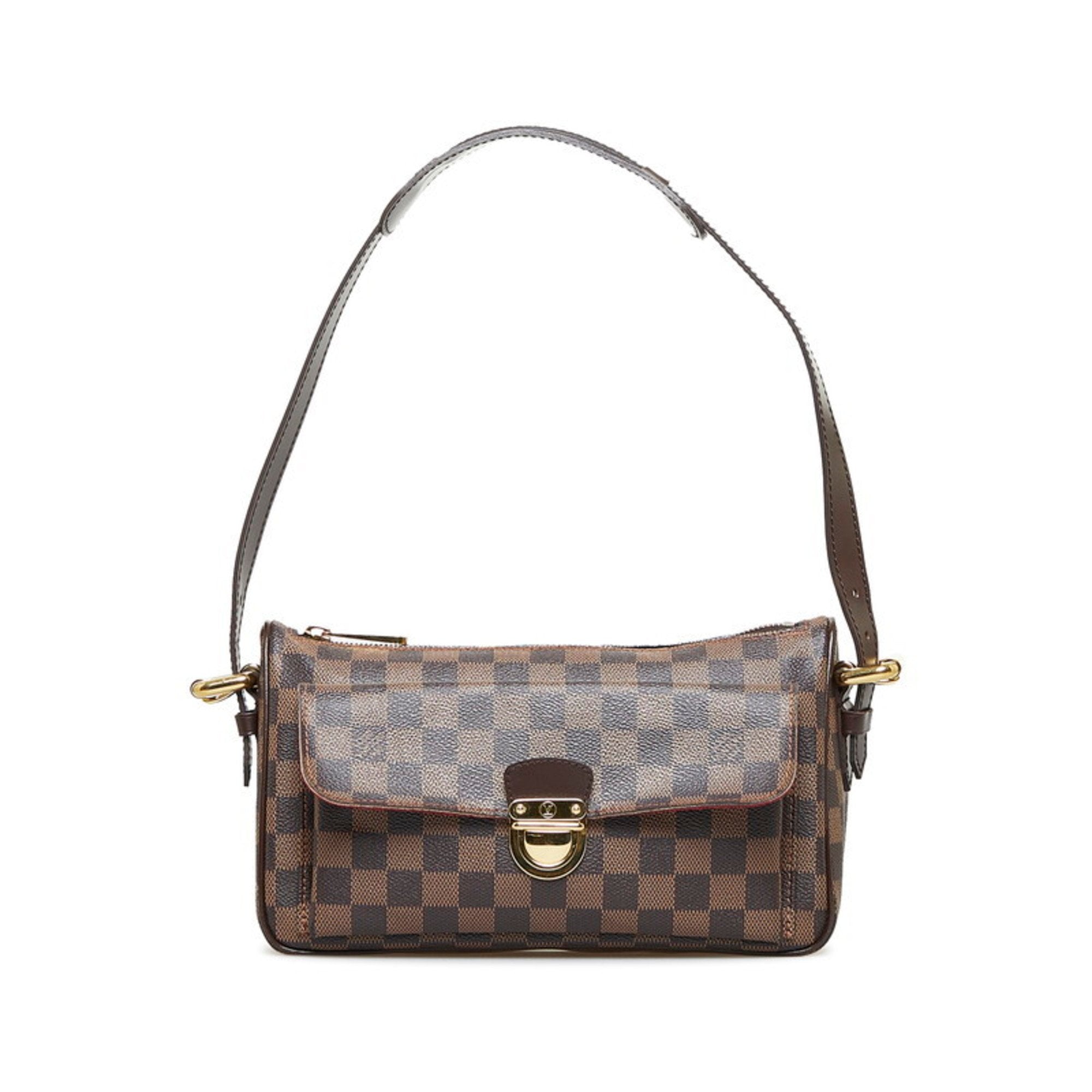 LOUIS VUITTON Damier Ravello GM Handbag Shoulder Bag N60006 Brown PVC Leather Women's
