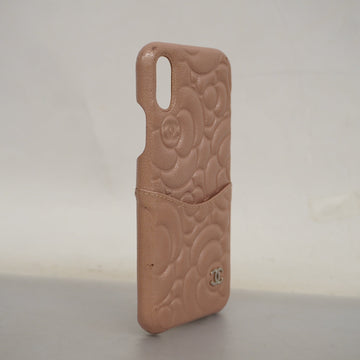 CHANEL   Women's Bag Accessory Smartphone case Camellia pink beige