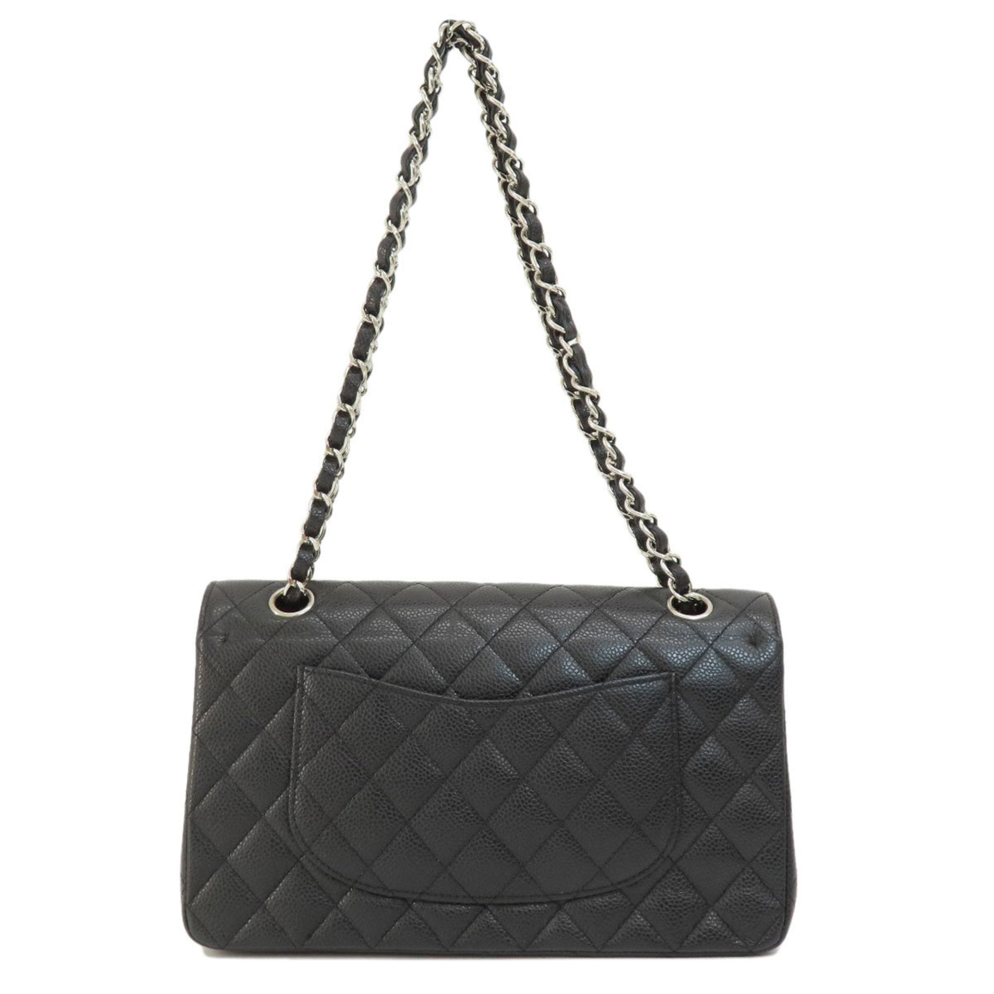 Chanel Chain Shoulder Matelasse Bag Caviar Skin Women's