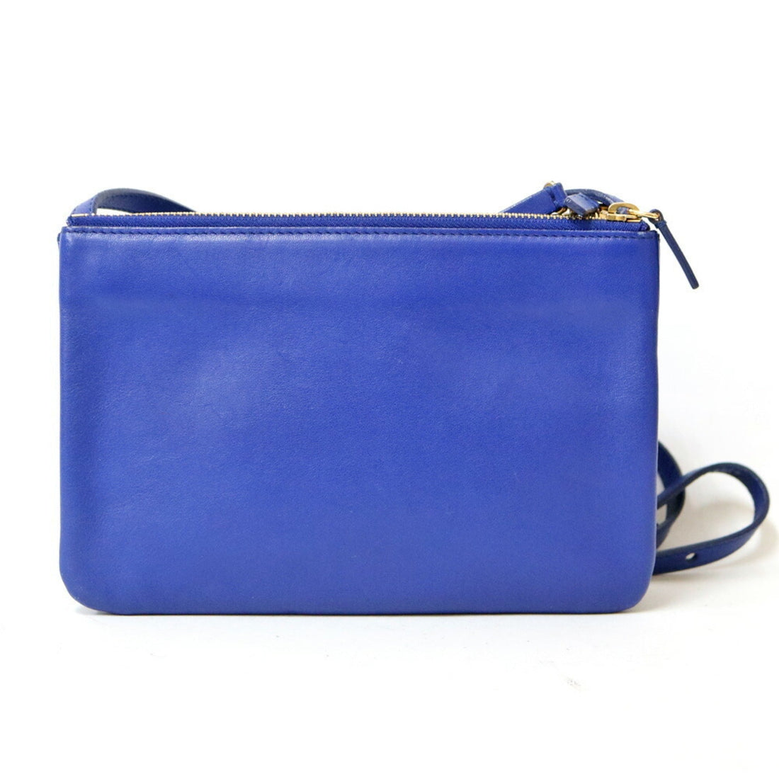 Celine Shoulder Bag Trio Blue Ladies