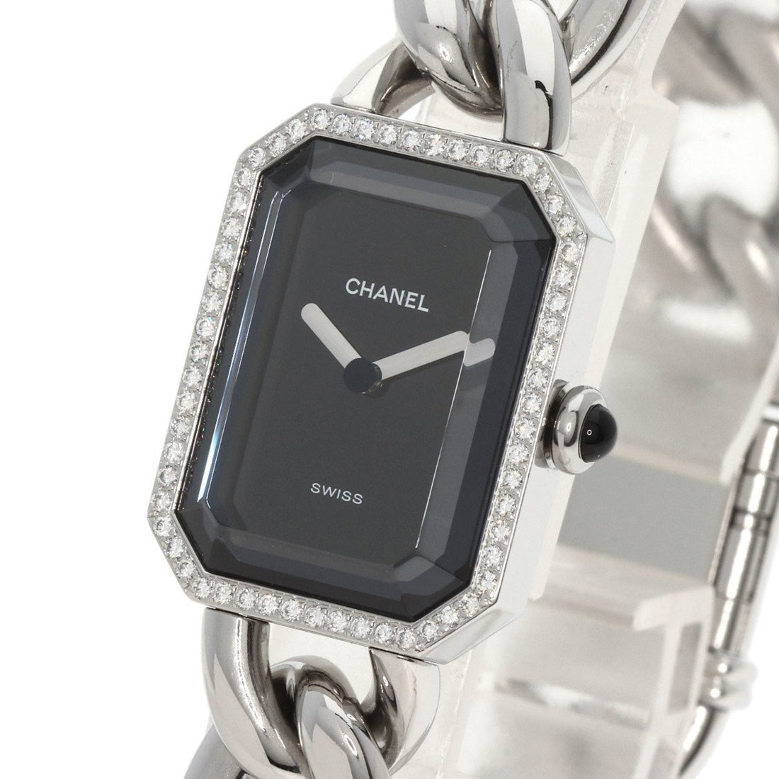 Chanel H0495L Premiere L Manufacturer Complete Diamond Bezel Watch Stainless Steel/SS/Diamond Ladies