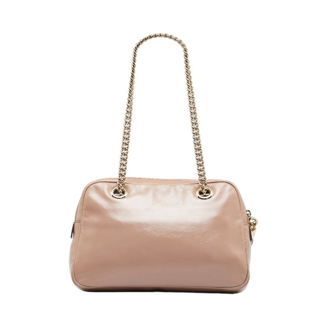 GUCCI Soho Chain Shoulder Bag 308983 Pink Gold Leather Women's