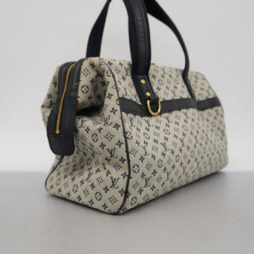 LOUIS VUITTONAuth Monogram Mini Josephine GM M92211 Handbag Blue