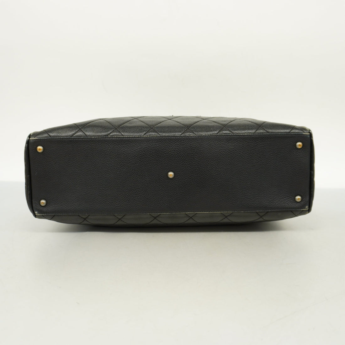 CHANEL   Matelasse Handbag Women's Caviar Leather Handbag Black