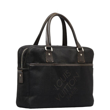LOUIS VUITTON Damier Jean Yack Bag M93082 Noir Black Canvas Leather Men's