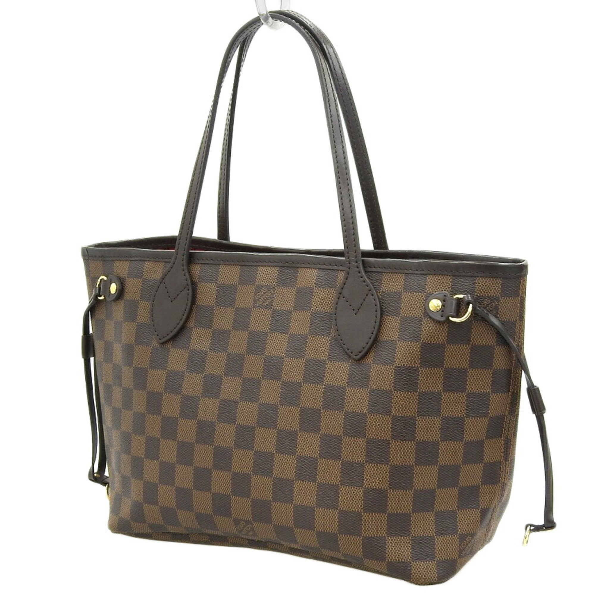 LOUIS VUITTON Damier Neverfull PM Shoulder Bag Pouch Ebene N41359 MS1159