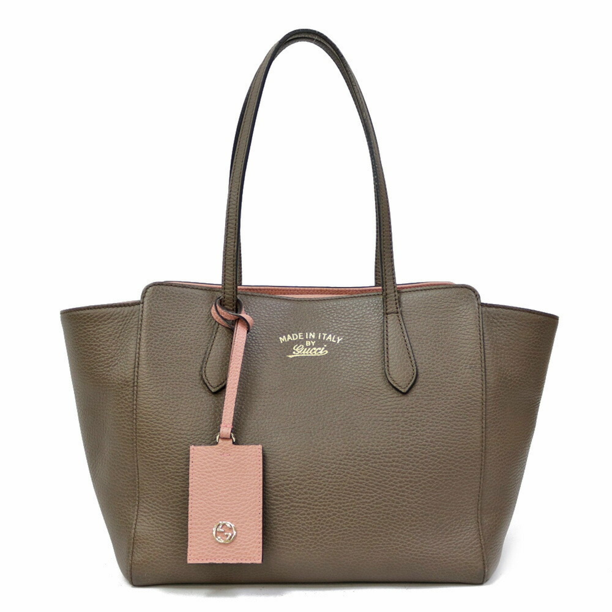 Gucci Shoulder Bag Brown Pink Ladies