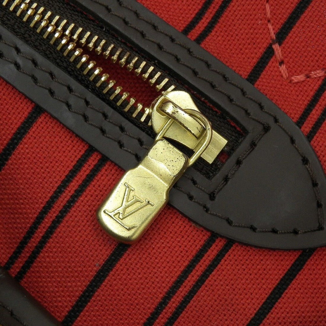 LOUIS VUITTON Damier Neverfull PM Shoulder Bag Pouch Ebene N41359 MS1159