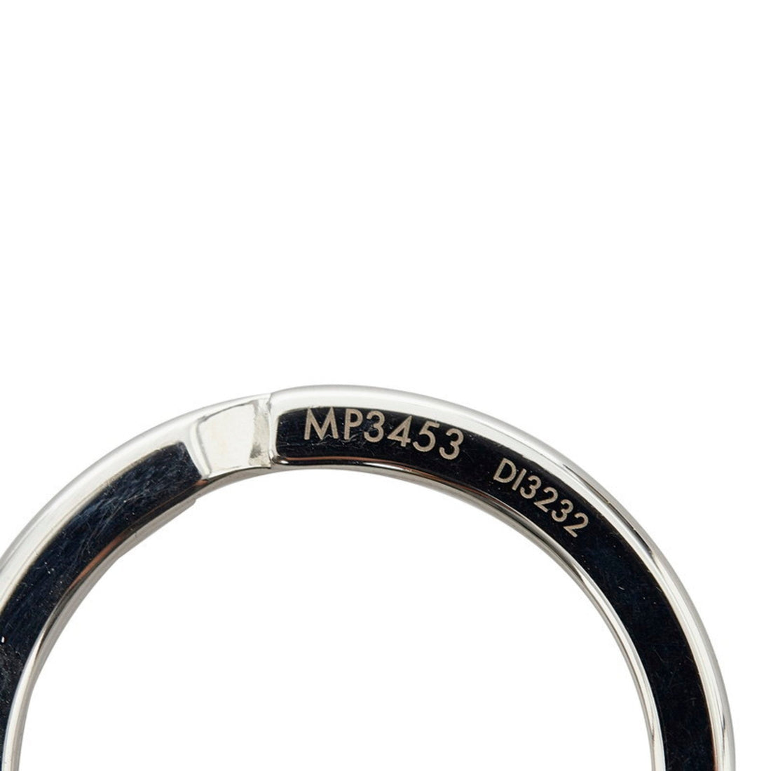 LOUIS VUITTON Porto Cle puzzle bag charm key holder ring MP3453 silver multicolor metal leather ladies