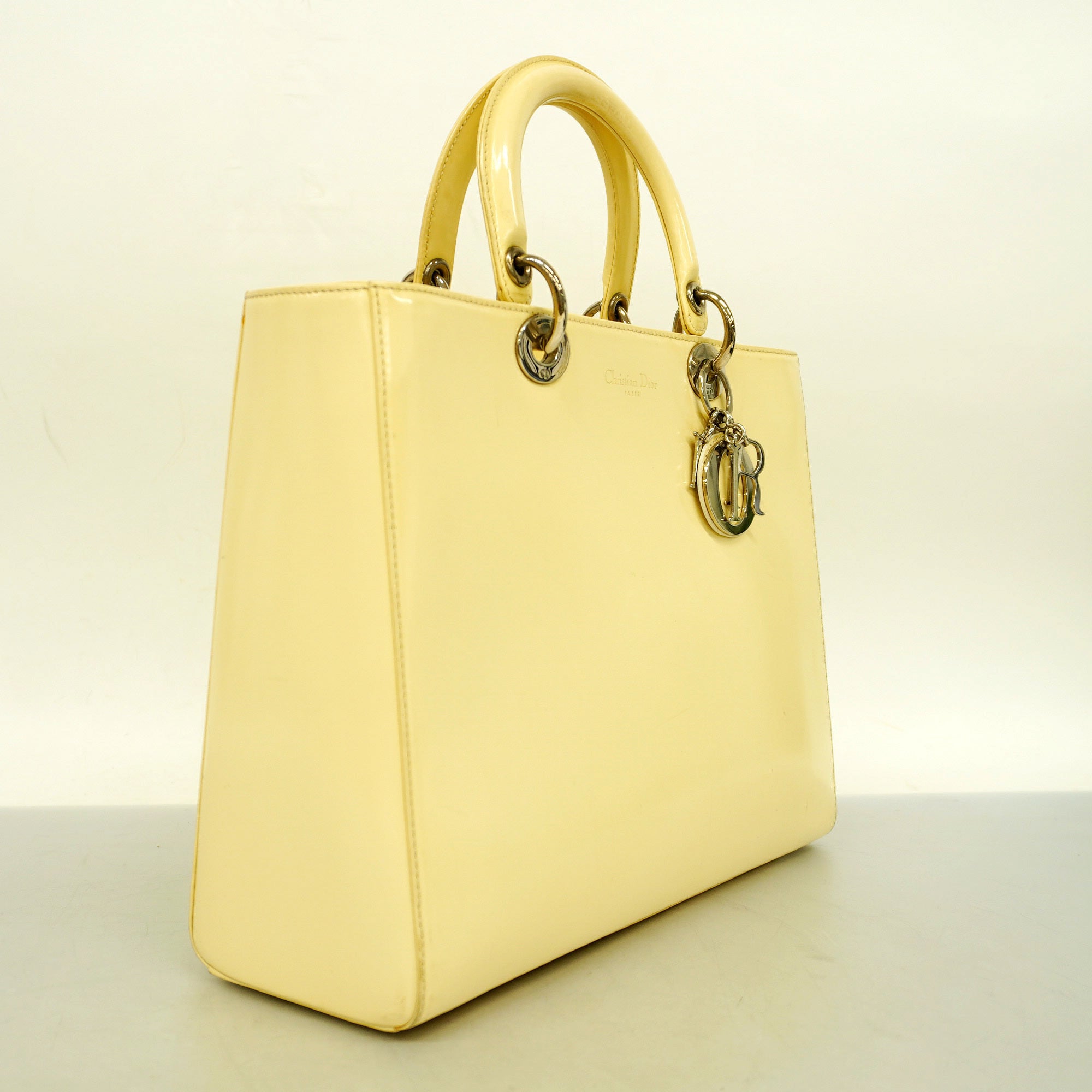 CHRISTIAN DIORAuth  Lady Dior 2WAY Bag Cannage Women's Leather Handbag,Shoulder