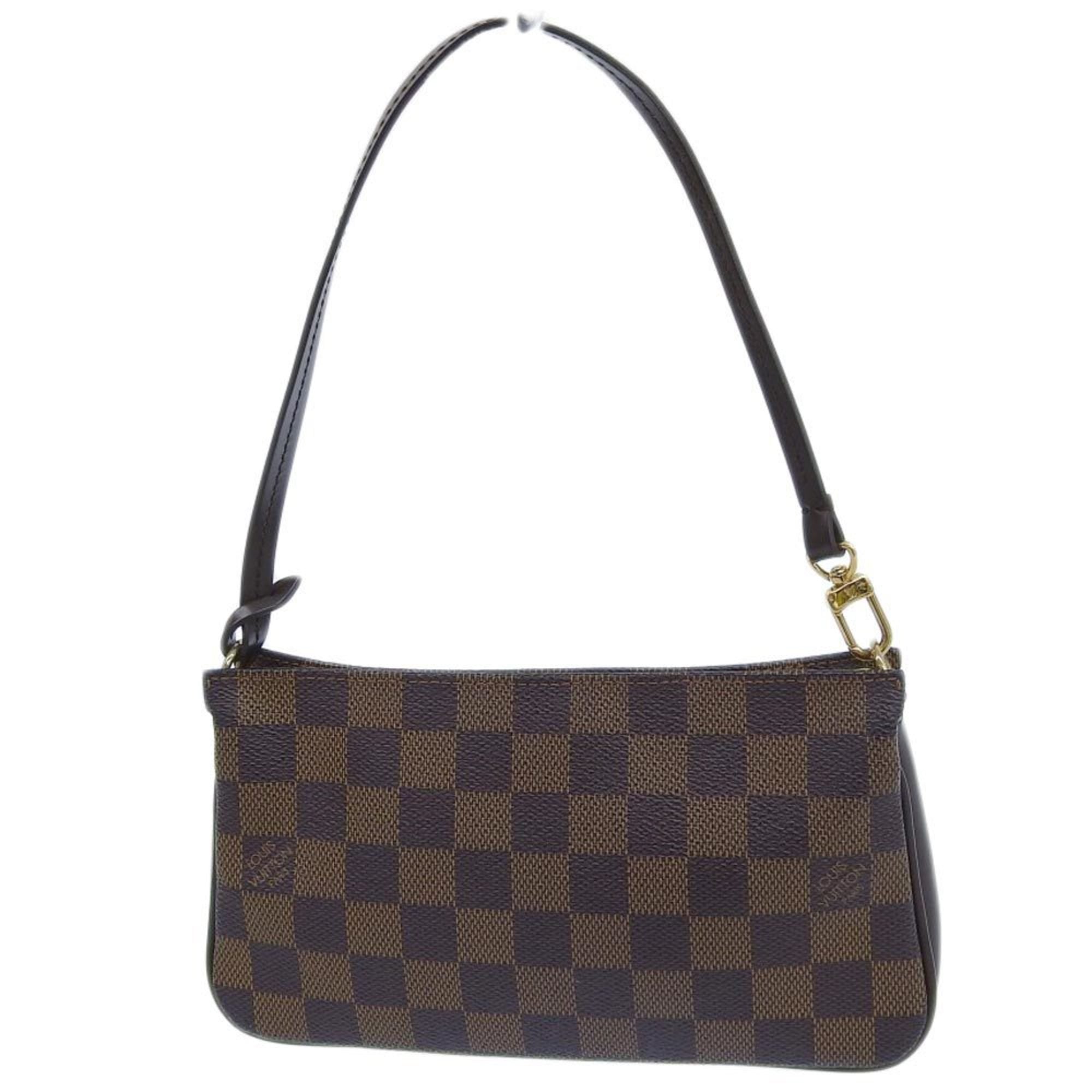 LOUIS VUITTON Damier Navona Pouch Ebene N51983