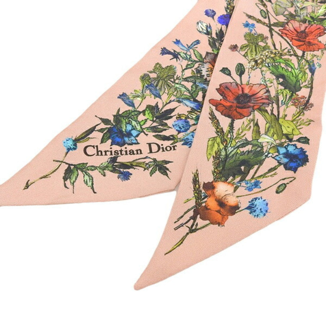 CHRISTIAN DIOR Silk Mitza Logo Twilly 15MIF106I611 Pink Ladies