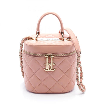 CHANEL Trendy CC Shoulder Bag Leather Women's Pink
