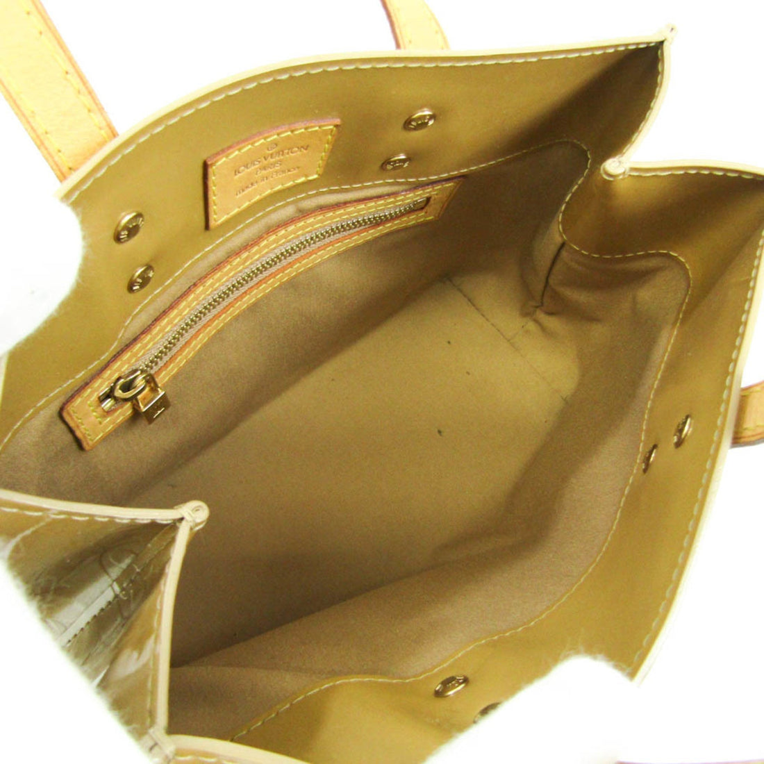 LOUIS VUITTON Monogram Vernis Reade PM M91334 Women's Handbag Noisette