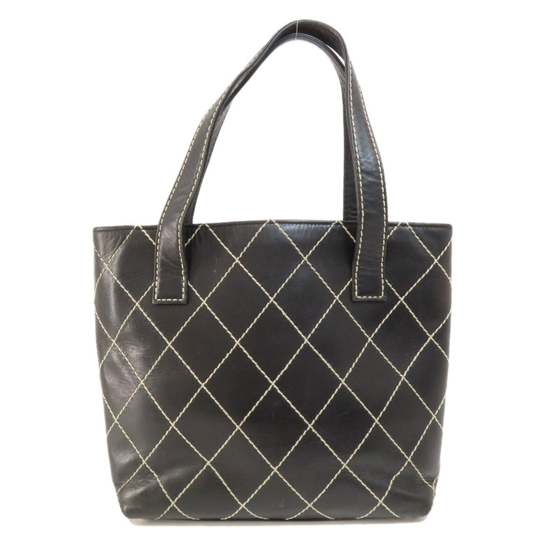 Chanel Wild Stitch Handbag Calfskin Women's