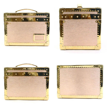 LOUIS VUITTON Make Box Trunk Epi Bowat Flacon Leather/Epi Pink Gold Unisex