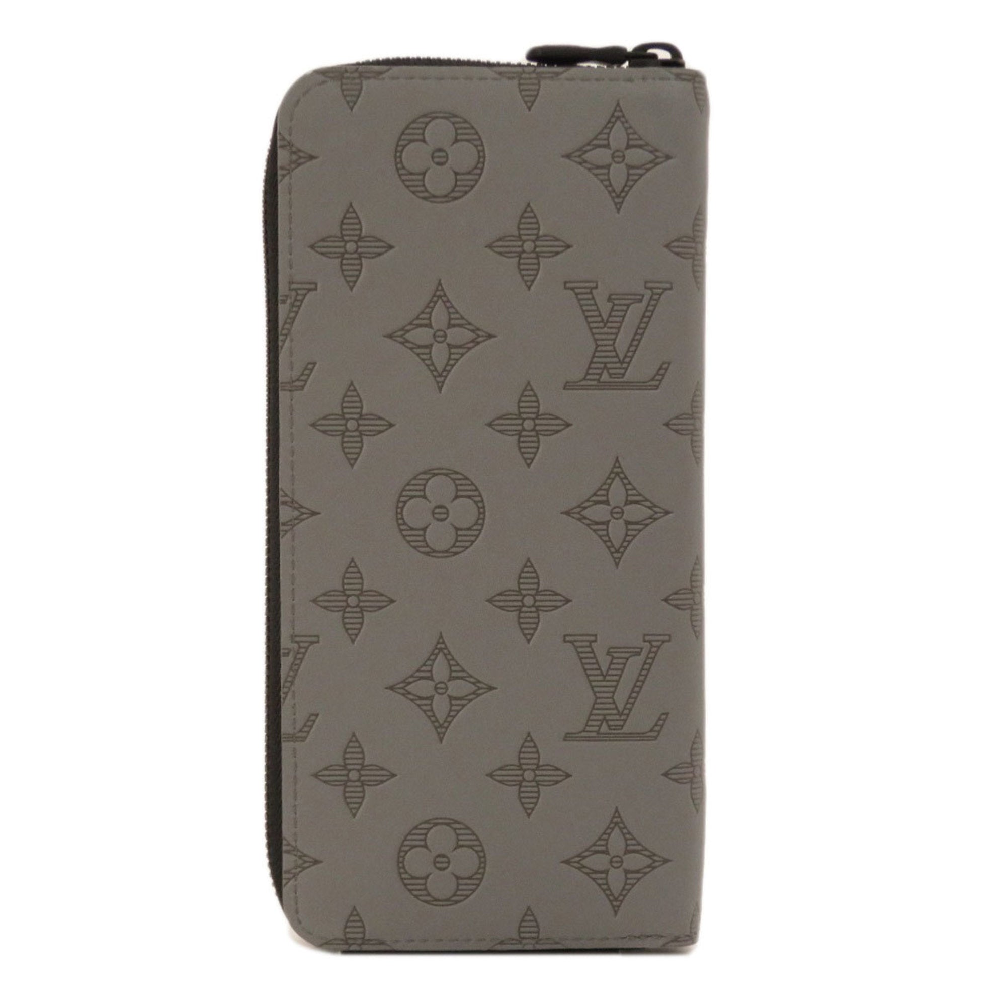 LOUIS VUITTON M81384 Zippy Vertical Monogram Shadow Long Wallet Canvas Men's