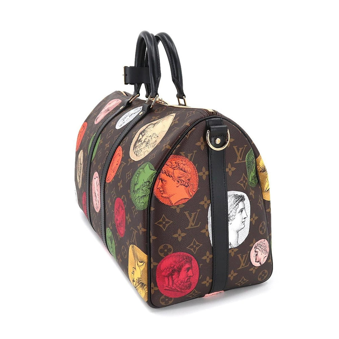 LOUIS VUITTON Fornasetti Monogram Cameo Keepall Bandouliere 45 Boston Shoulder Bag M59261 RFID