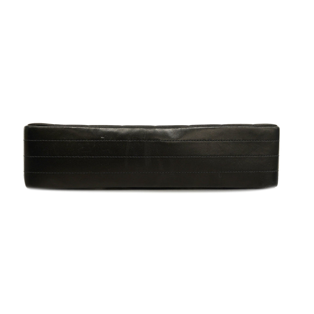 ChanelAuth  Chocolate Bar Single Chain Shoulder Bag Women's Leather Black