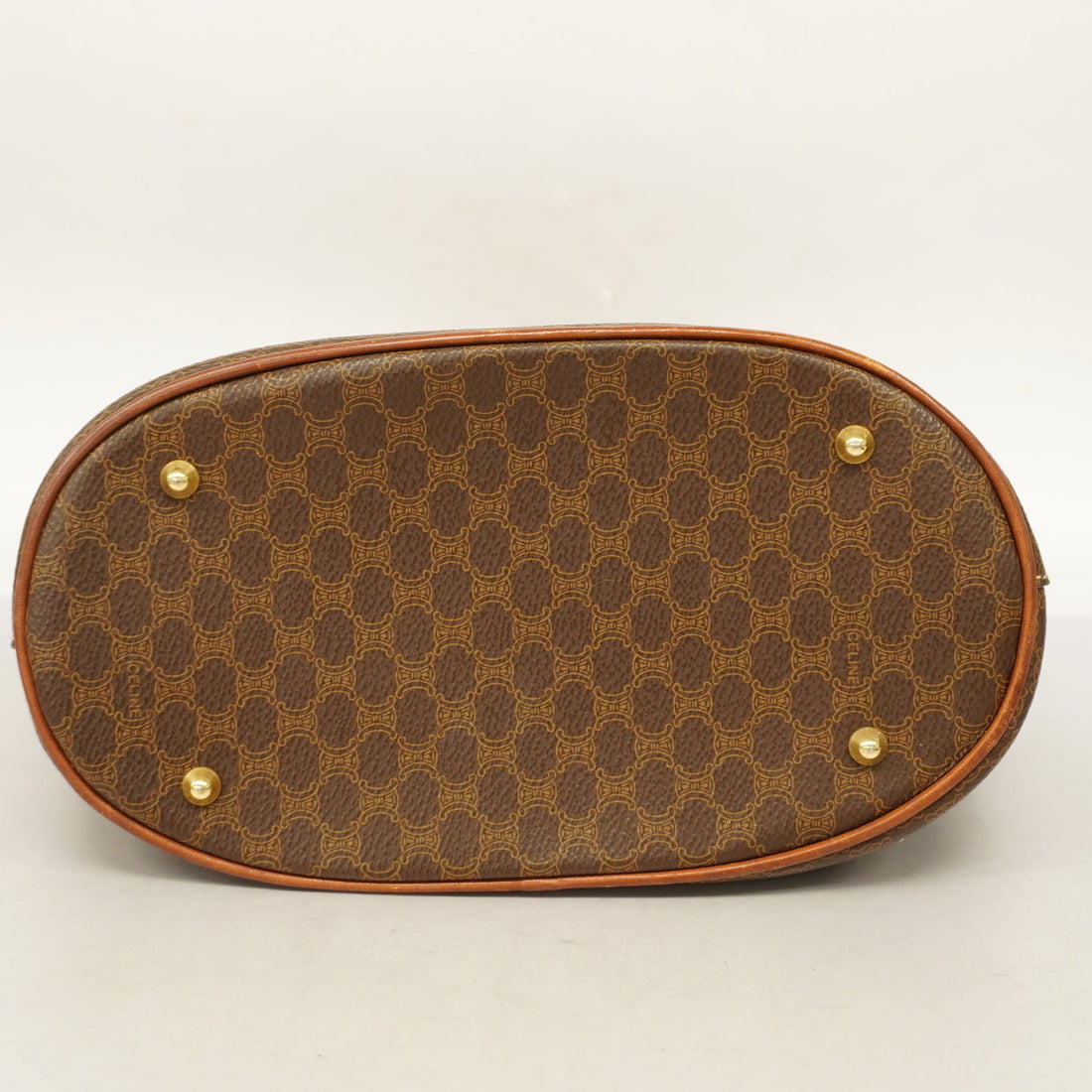 Celine  Macadam Handbag Women's PVC,Leather Handbag Brown