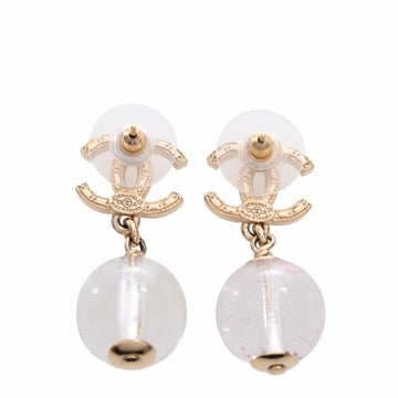 Chanel Cocomark earrings clear ladies