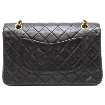 Chanel Matelasse 25 Chain Shoulder Women's Bag Lambskin Black
