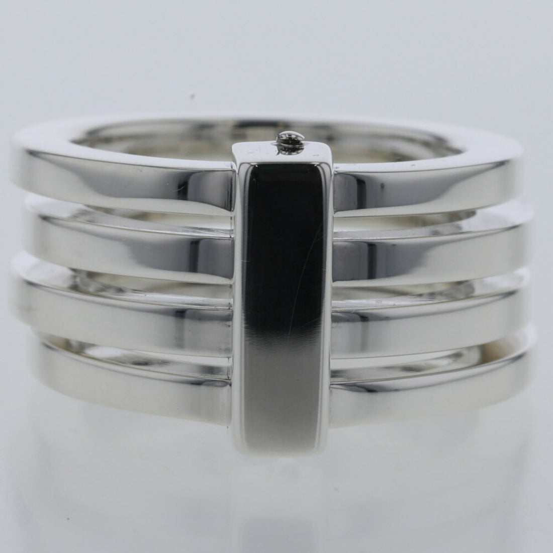 Gucci Ring 4 Row Silver 925 Upper No. 8 - Lower 10 Ladies GUCCI