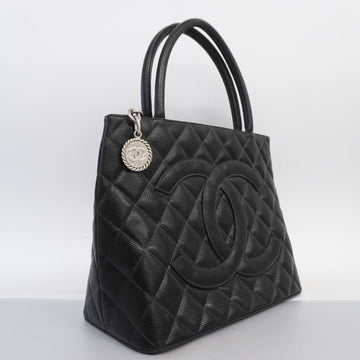 CHANEL   Reprint Tote Women's Leather Tote Bag Black