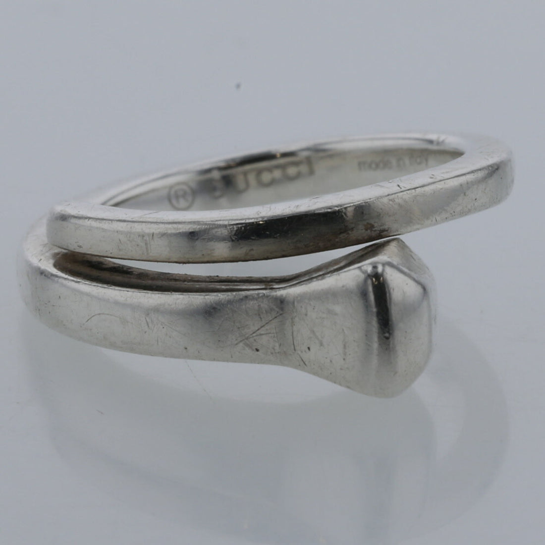 Gucci Ring / Nail Motif Spiral Silver 925 No. 10 Ladies GUCCI