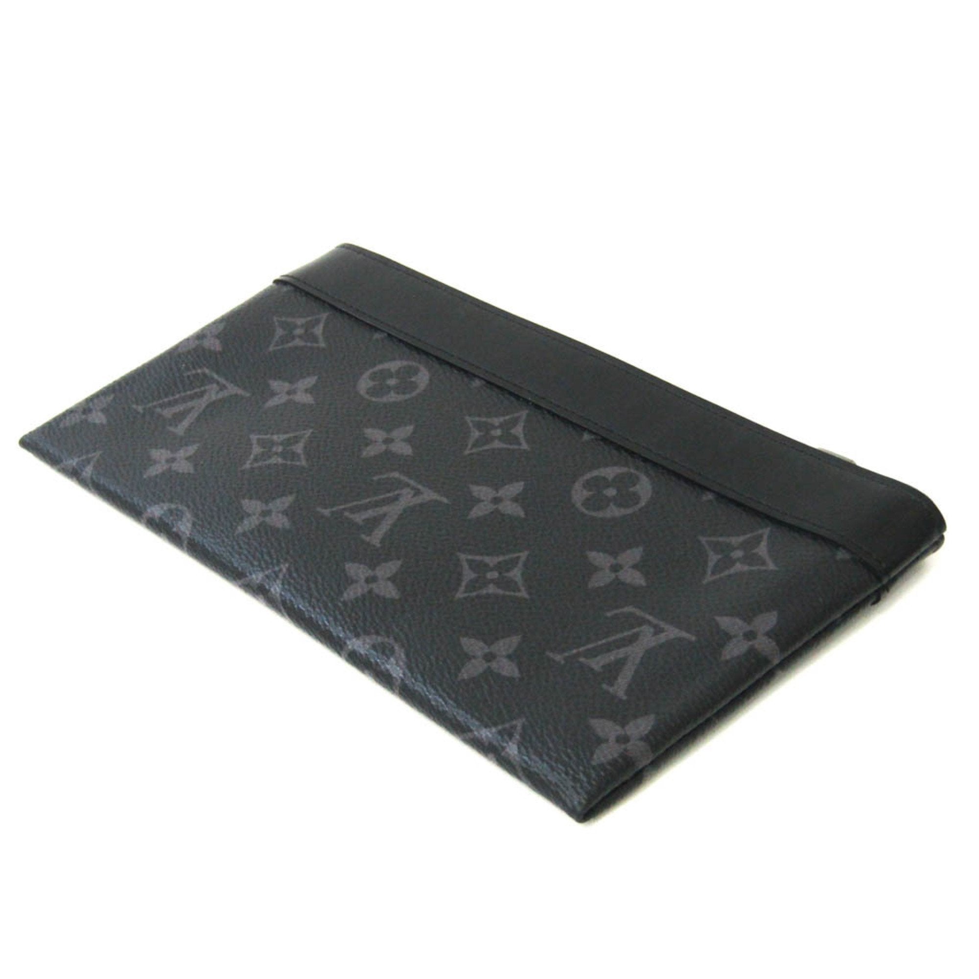LOUIS VUITTON Monogram Eclipse Pochette Discovery PM M44323 Men's Clutch Bag,Pouch Monogram Eclipse