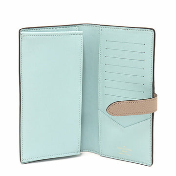 LOUIS VUITTON LV Vertical Wallet Taurillon Leather Galle M81367 Long Beige Capucine