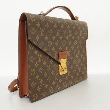 LOUIS VUITTONAuth Monogram Business Bag Porte De Cuman Bandouliere M53338 Men's