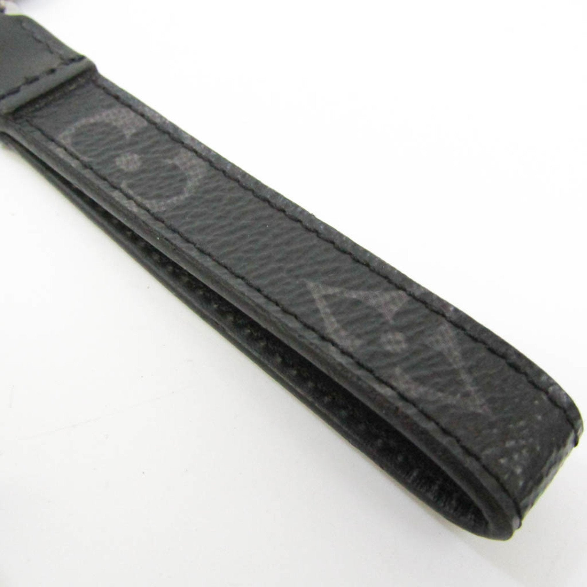 LOUIS VUITTON Monogram Eclipse MONOGRAM ECLIPSE DRAGONNE BAG CHARM & KEY HOLDER M61950 Keyring [Black]