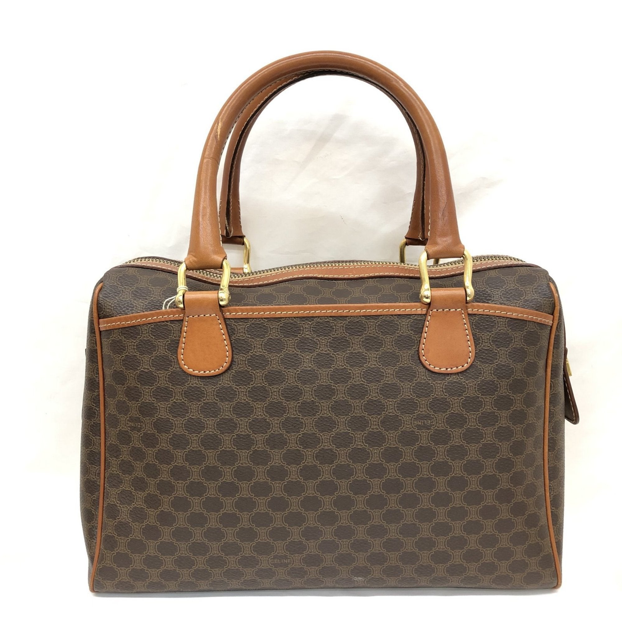 Celine Handbag Mini Boston Bag Macadam Brown Made in Italy Women's Men's IT05WU7V6IUS RLV2483M