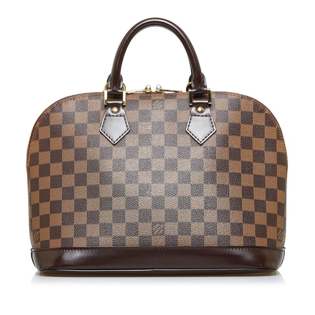 LOUIS VUITTON Damier Alma Handbag N53151 Brown PVC Leather Ladies