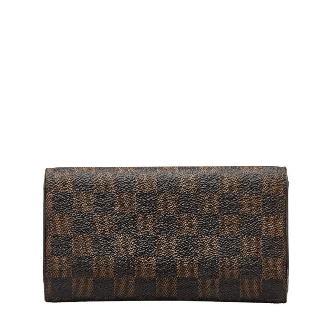LOUIS VUITTON Damier Portefeuille International Long Wallet N61217 Ebene Brown PVC Leather Women's
