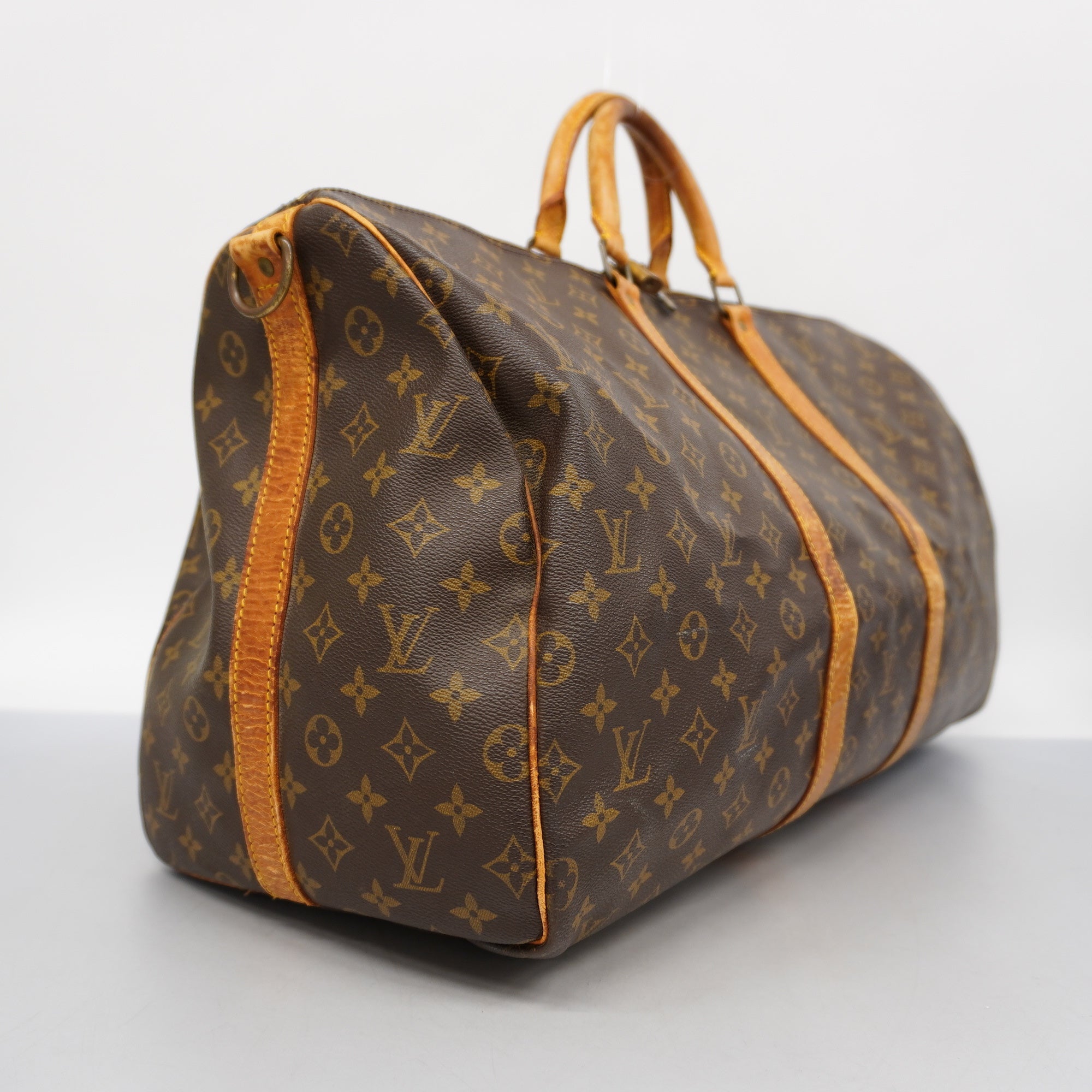 LOUIS VUITTONAuth Monogram Keepall Bandouliere 55 M41414 Boston Bag