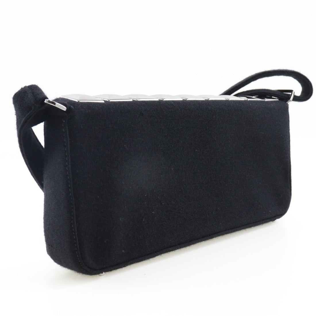 Chanel ice cube shoulder Bag chocolate bar cotton black ladies