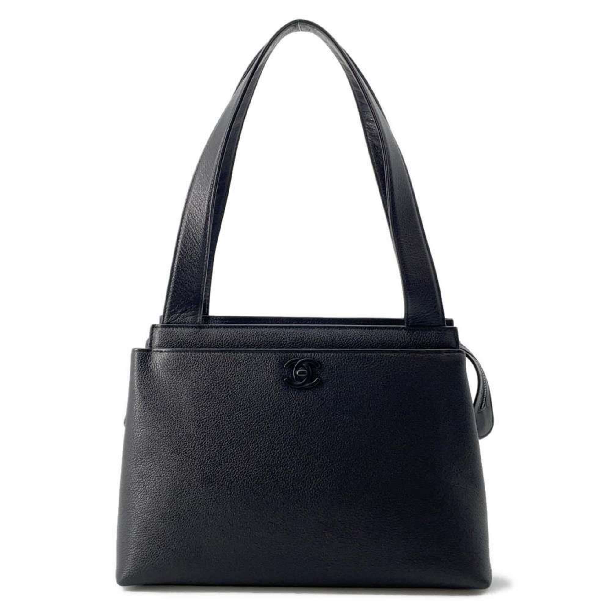 Chanel shoulder bag Coco mark CHANEL handbag black