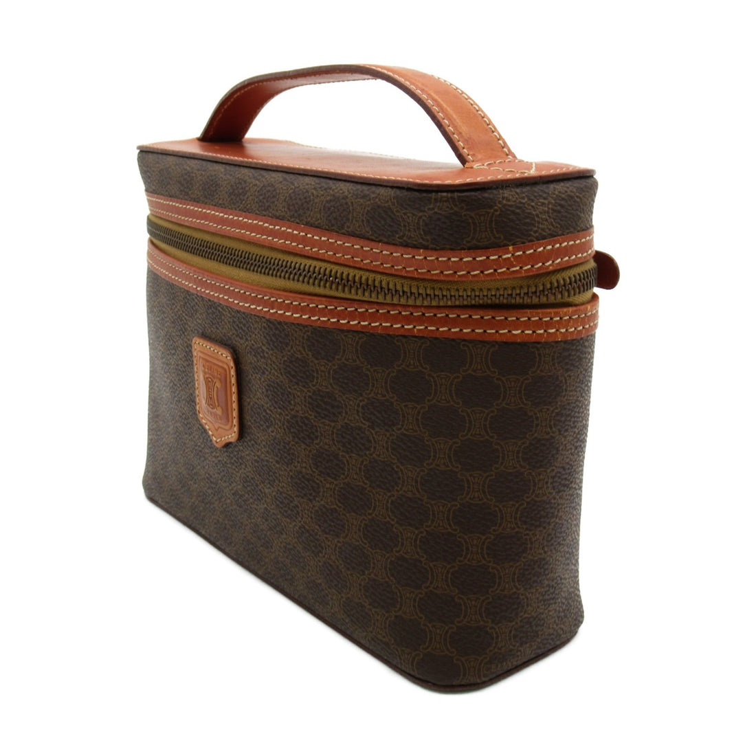 Celine Vanity bag Brown PVC coated canvas