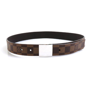 LOUIS VUITTON Belt Damier Centure Carre Canvas Ebene Unisex M6803