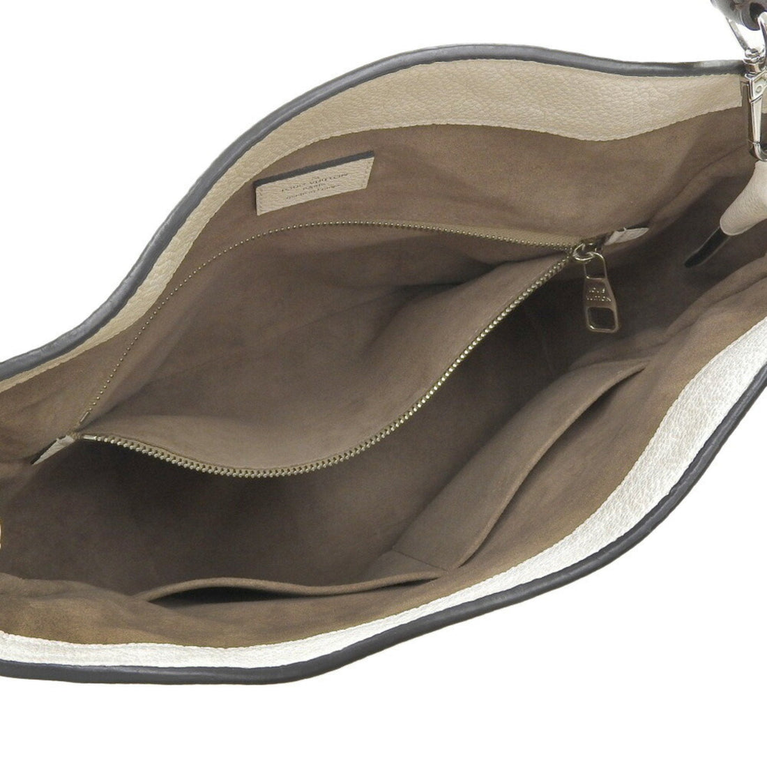 LOUIS VUITTON Monogram Mahina Babylon PM Shoulder Bag Punching Ivoire M50059