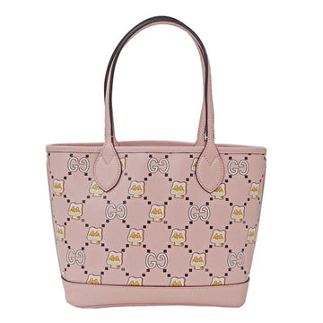 GUCCI Bag Women's Tote Leather Pikarar Pink 726762 Animal